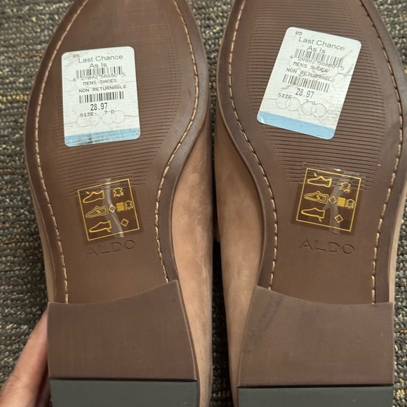 Men’s Aldo Dylan MFA19671 Classic Moc-Toe Penny Loafers - Picture 4 of 7